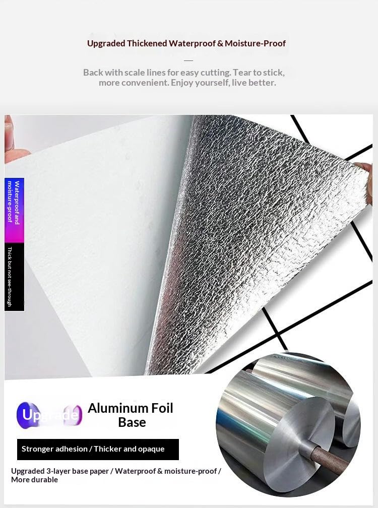 Papel Pintado Autoadhesivo Diseño de ladrillo a cuadros gris 53*950cm