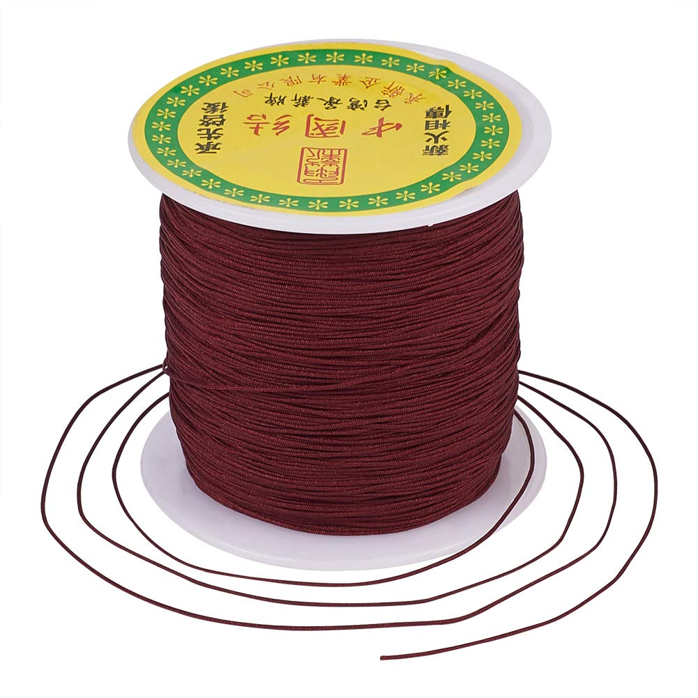 Craftdady Cordon En Similicuir De Polyester Ciré Tressé Pour La Fabrication De Bijoux - Vert (170 M X 0,5 Mm