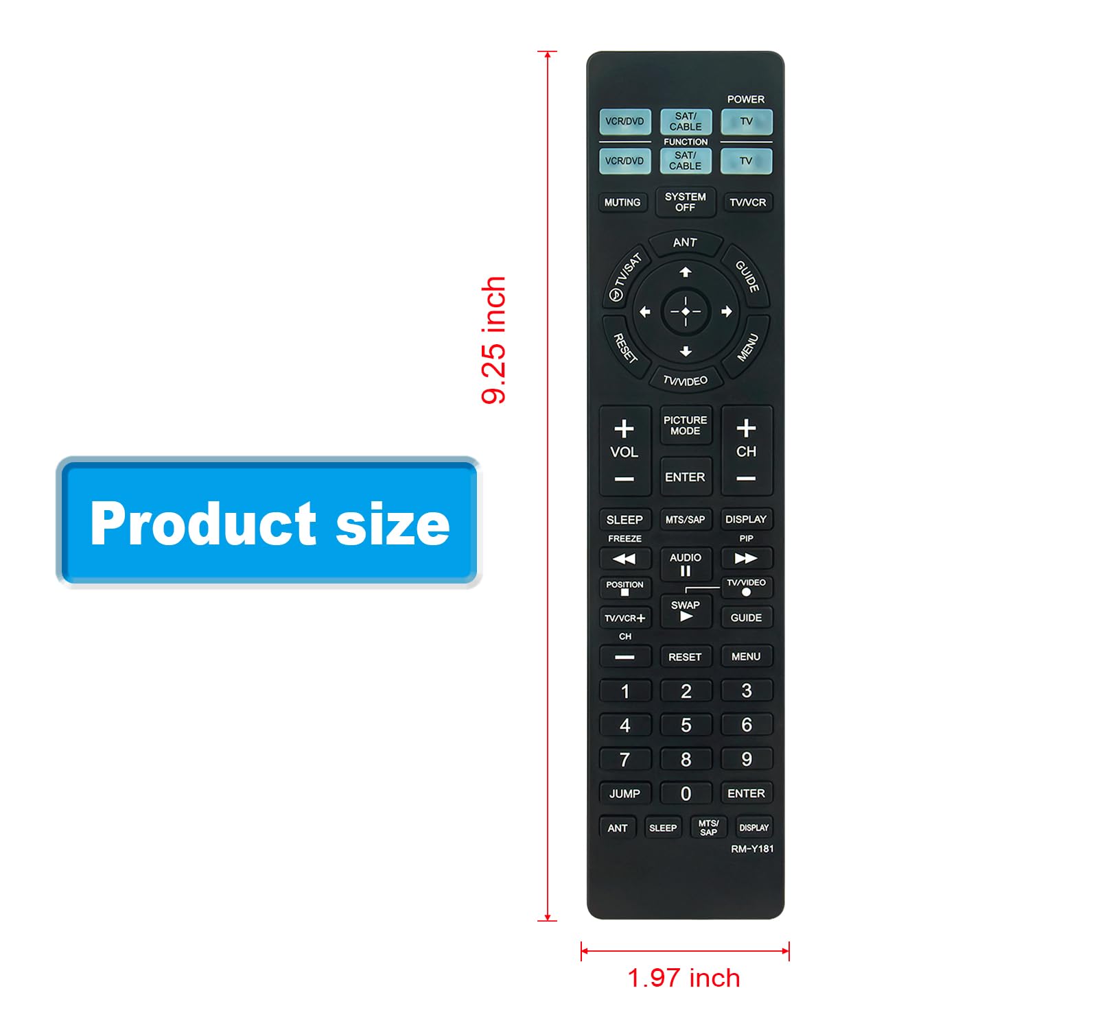 Amazon.com: RM-Y181 Replace Remote Control Compatible with Sony