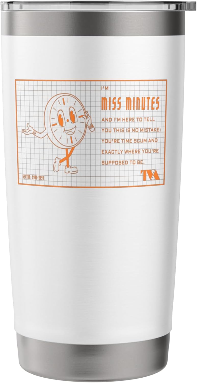 Marvel Loki Miss Minutes Time Scum Quote Stainless Steel Insulated Tumbler - Image 3