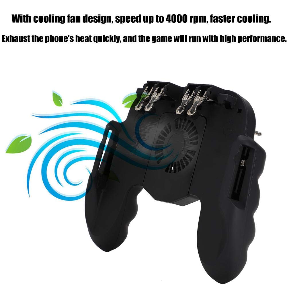 Gamepad Per Smartphone Con Ventola Di Raffreddamento 4000 RPM | 4 Trigger, 6 Dita, Per Telefoni Sotto 6.5”