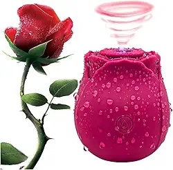 Vibrador Sugador de Clitóris Estimulador Em Formato de Rosa 10 modos Premium - Pazie