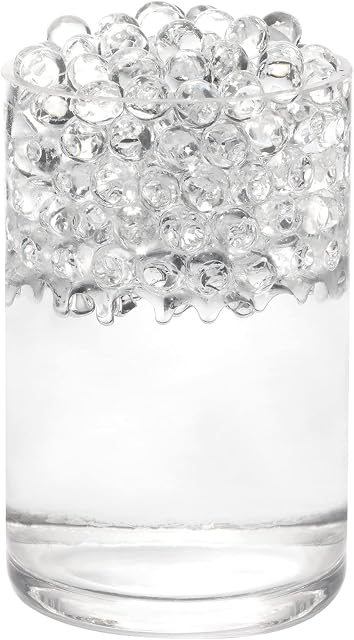 50000 Clear Water Beads, Water Gel Beads for Vase Filler, Floating Pearls, Christmas Decoration, Wedding Centerpiece, Floating Candles, Planting, Floral Decoration (9-11MM)