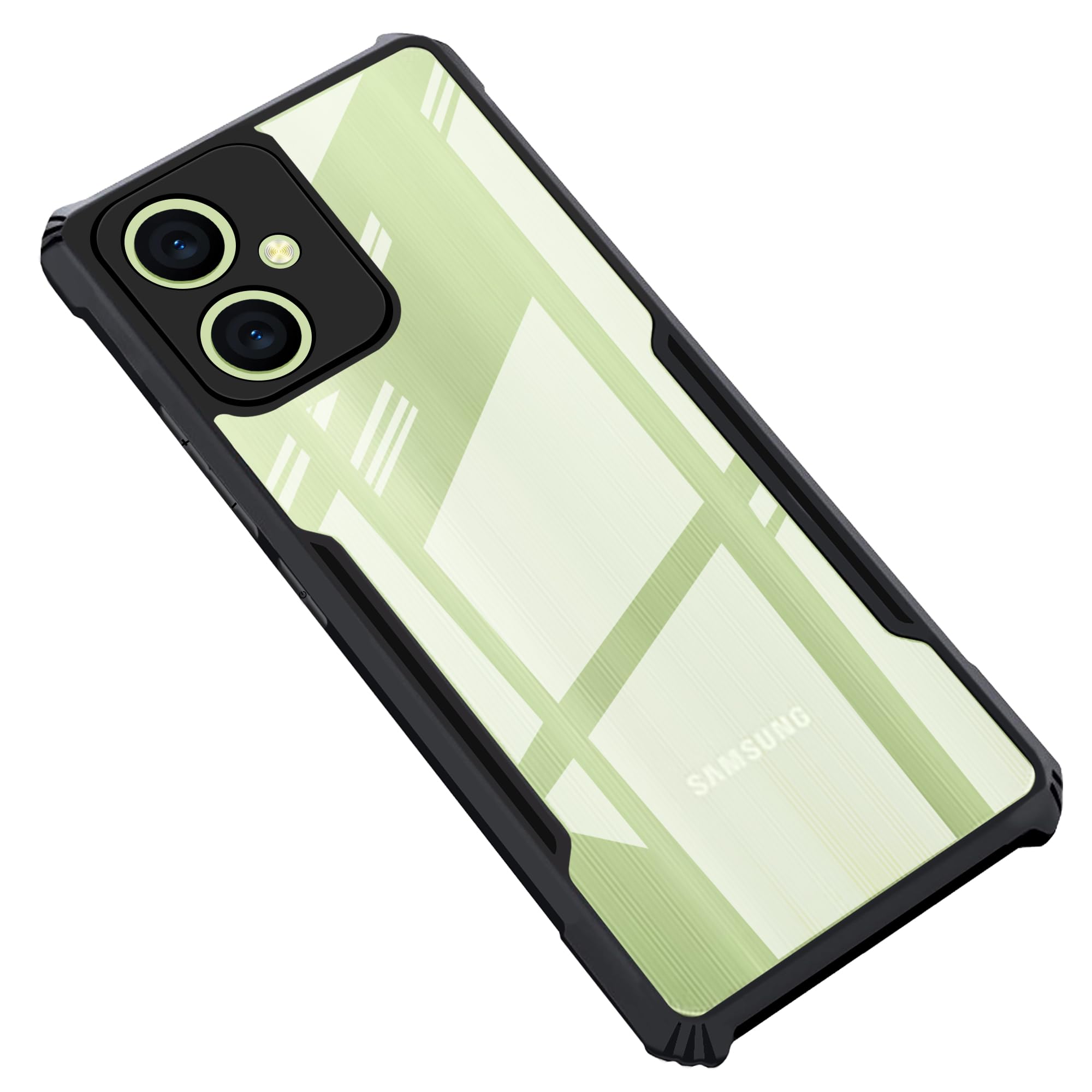CEDO Samsung Galaxy A05 (4G) Back Case Cover | Camera Protection Shockproof Bumper-Edge | Acrylic Crystal Clear 360 Degree Protection TPU+PC | Transparent Eagle Back Case Cover (Black) (B0CN4FLZC7) Amazon Price History, Amazon Price Tracker