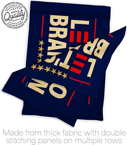 Miniatura 7 de FJB Flag Let's Go Brandon Bandera de arpillera azul para jardín, presidente político, demócrata, republicano, fiesta de té, Estados Unidos, Estados