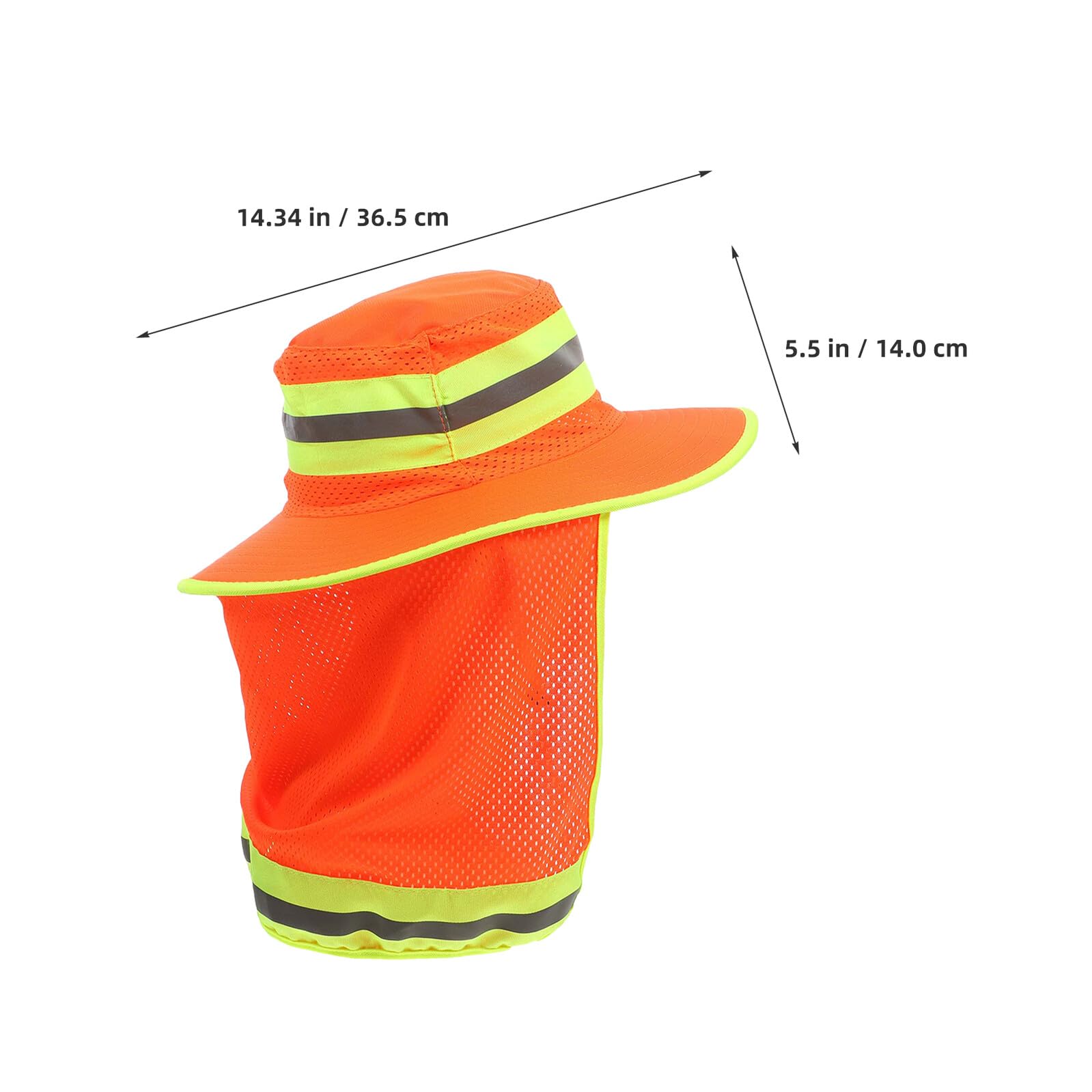 2 Sombreros de Pesca Unisex Naranja Gorra de Pescador con ala Ancha y Solapa para Cuello Protección Solar UV Transpirable y Ligera para Senderismo Playa y Actividades al Aire