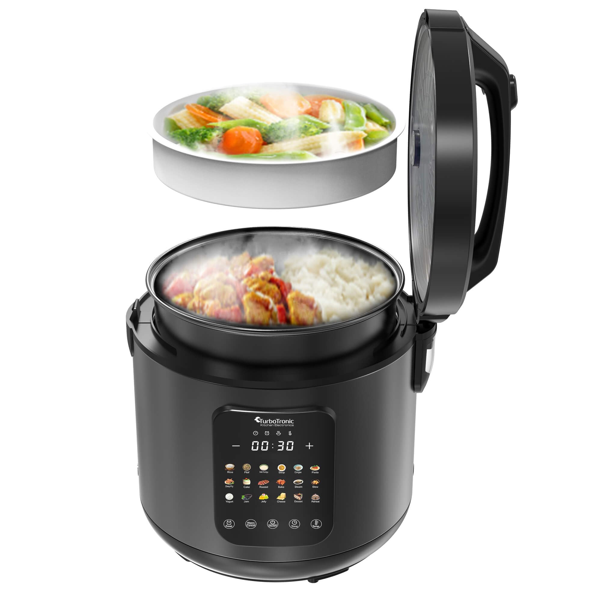 TurboTronic DMC18 Multicooker met 18 Kookprogramma's - 5 Liter - RVS - BCC.nl TurboTronic DMC18 Multicooker met 18 Kookprogramma's - 5 Liter - RVS - BCC.nl