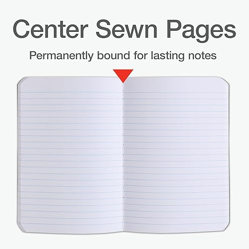 Miniatura 5 de Oxford Cuaderno de composición polivinílica 4 unidades, tamaño compacto, 5 x 7 pulgadas, con rayas universitarias, 80 hojas, cubiertas de colores