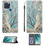 Finement cousu bord scellé pour Aligator S6100 Senior Coque Compatible avec Aligator S6100 Senior Housse de téléphone Portable PU Support en Cuir magnétique Wallet Cover CPT56