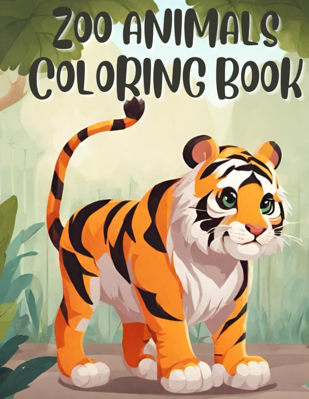 Zoo Animals Coloring Book: Featuring 52 pages of animals to color!