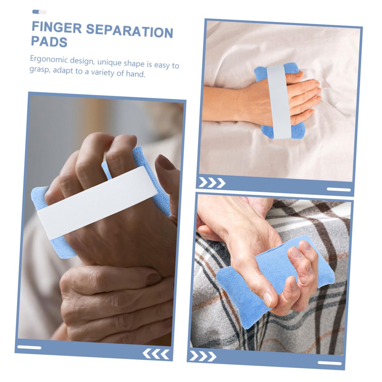 Fingergriffkissen 2 Stück aus Tuch und Daunen, Ergonomisch für Hand