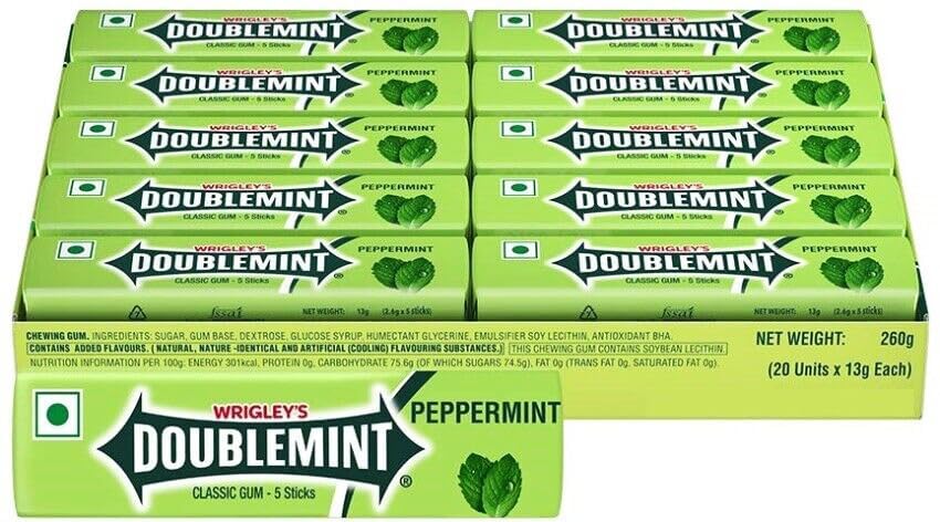 WRIGLEYS Doublemint Kaugummi 20x5 Stück