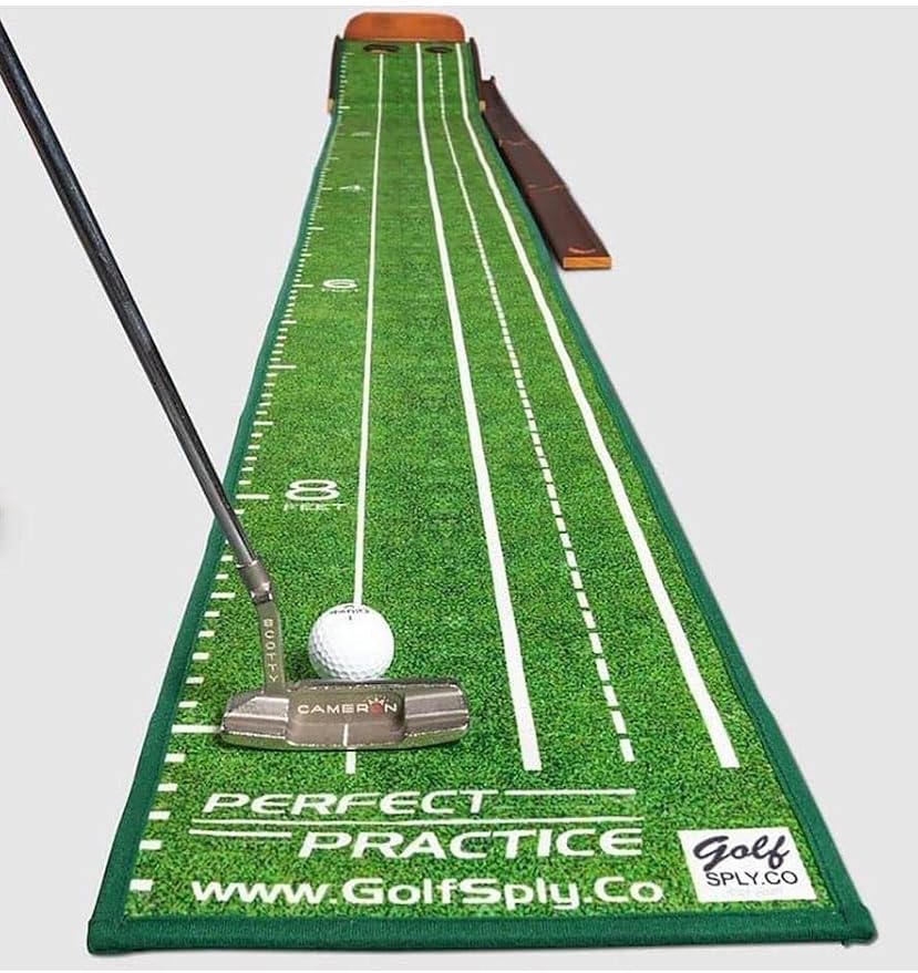PERFECT PRACTICE Perfect Putting Mat Official Putting Mat of Dustin