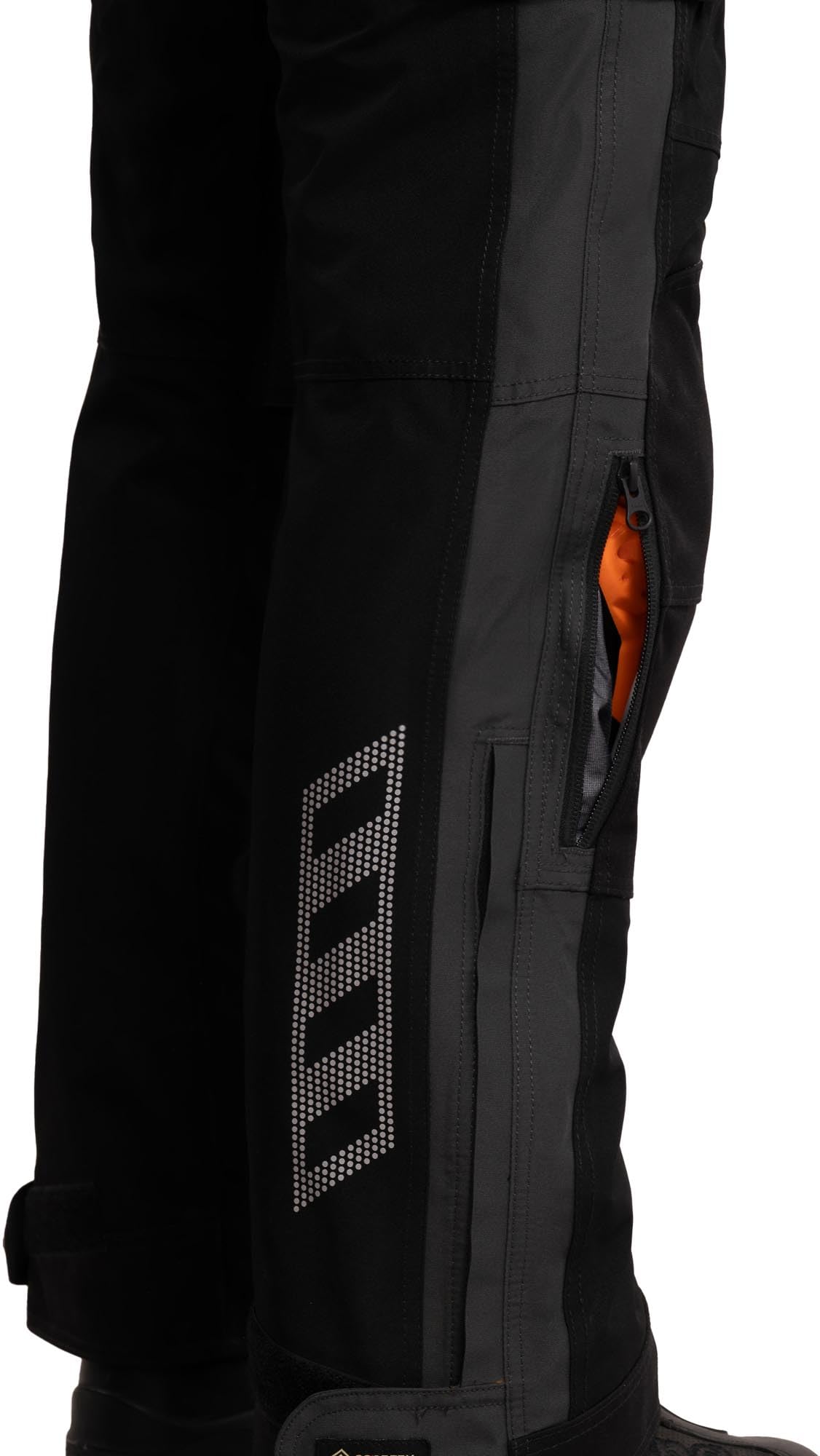 Rukka VentuRina wodoodporne damskie spodnie tekstylne motocyklowe, czarny/ciemnoszary, Short 38