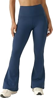 Rock Paper Scissors Premium Flare Gym Pants, Bootcut Style High-Waisted, Sweat-Wicking, Athletic Fit Wide Leg Gym Tights f... Price In India