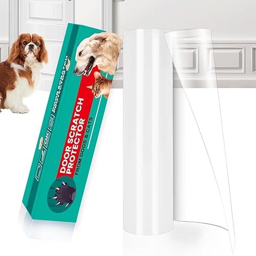 FTSTC Protector de puerta contra arañazos de perros, vinilo grueso, resistente, flexible, protector de garra de puerta de sofá, protector