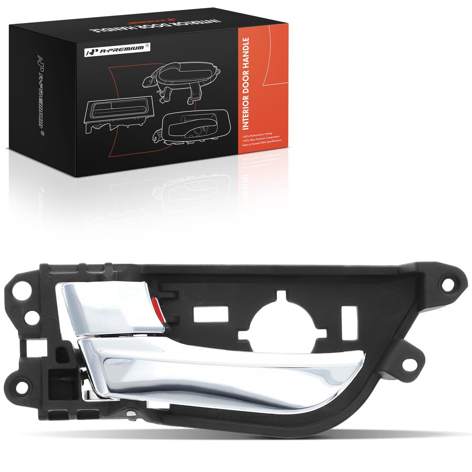 A-Premium Front Left Driver Side Interior Door Handle Compatible with Hyundai Veloster 2012-2017, Chrome, Replace# 826102V000CR