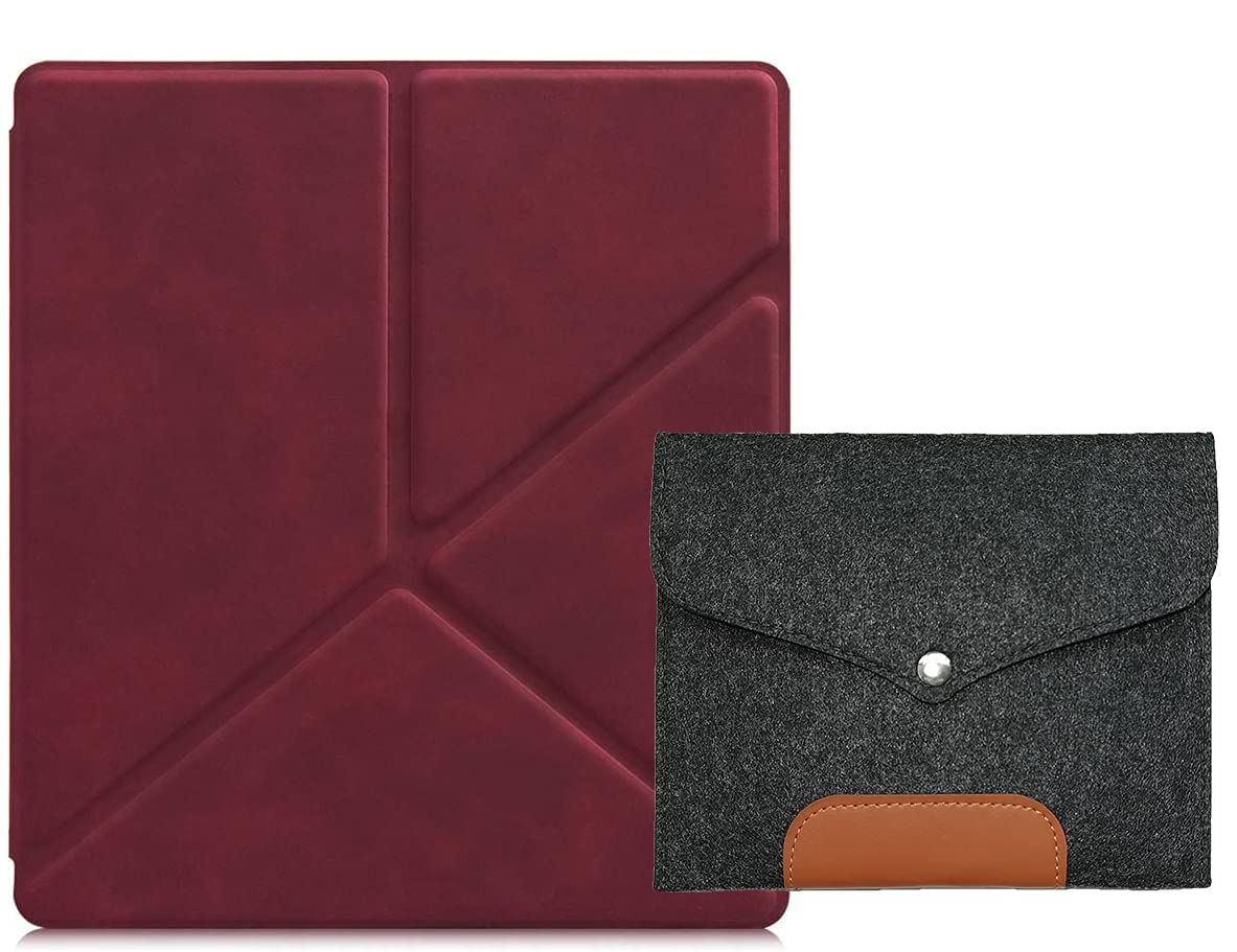 Etui TPU Origami do Kindle Oasis 7-calowy czytnik e-booków [wydanie 10. generacji 2019 i wydanie 9. generacji 2017] - antyupadkowa miękka powłoka stojaka ochronna pokrowiec z automatycznym uśpieniem/budzeniem, zestaw 2-częściowy