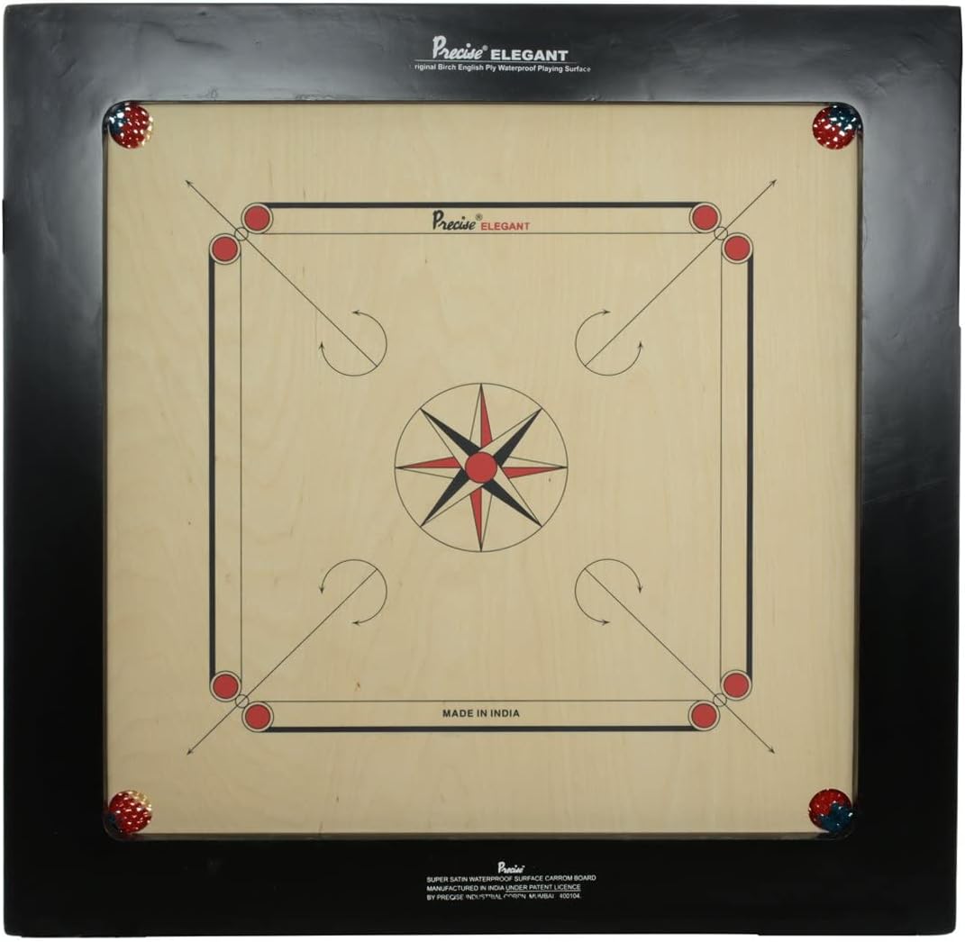 Buy PRECISE All Elegant Champion Carrom Board, 160 x 110 x 160 ...