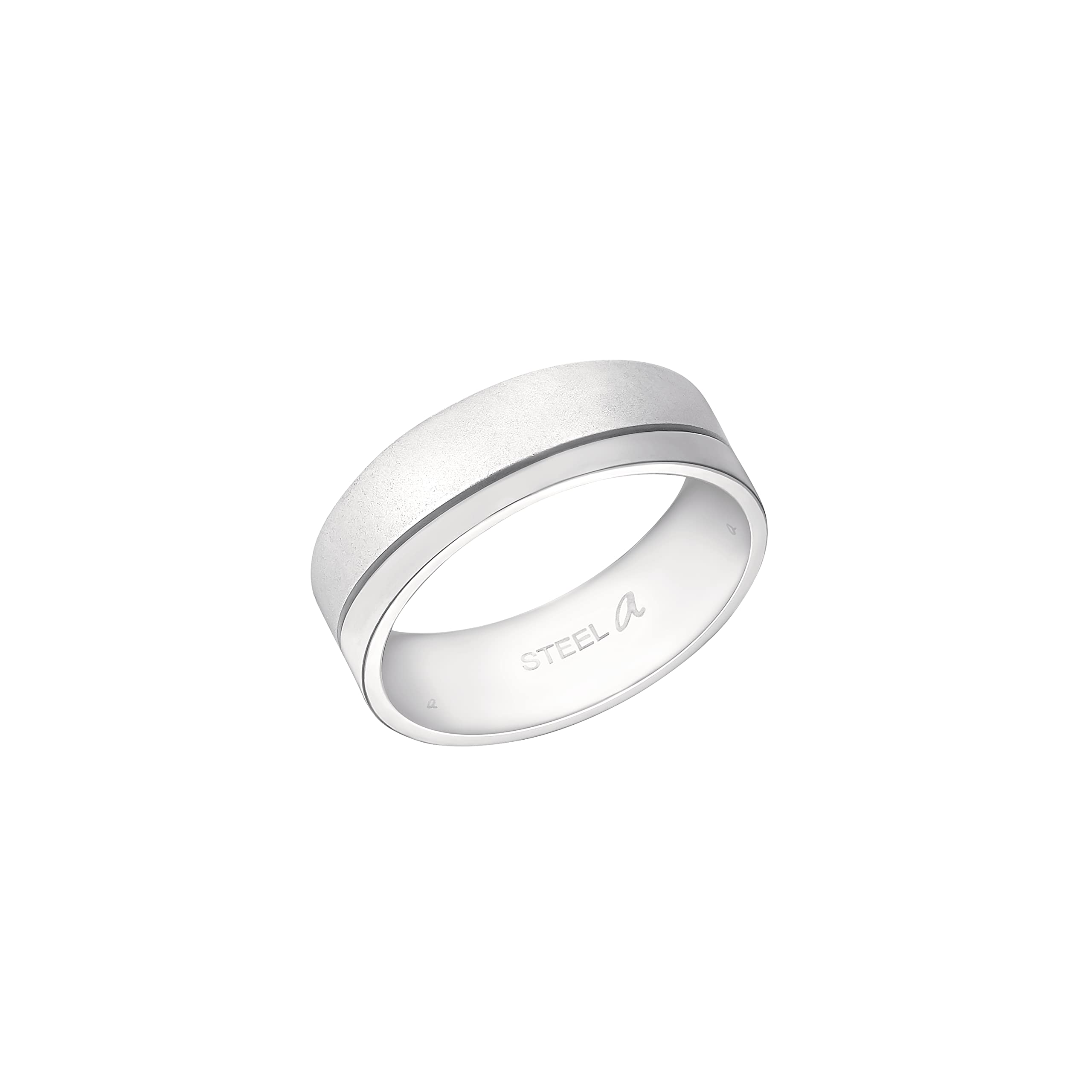 amor Anillo de acero inoxidable Unisex Señoras Caballeros Anillos, plata, viene en caja de regalo de joyería, 9839063
