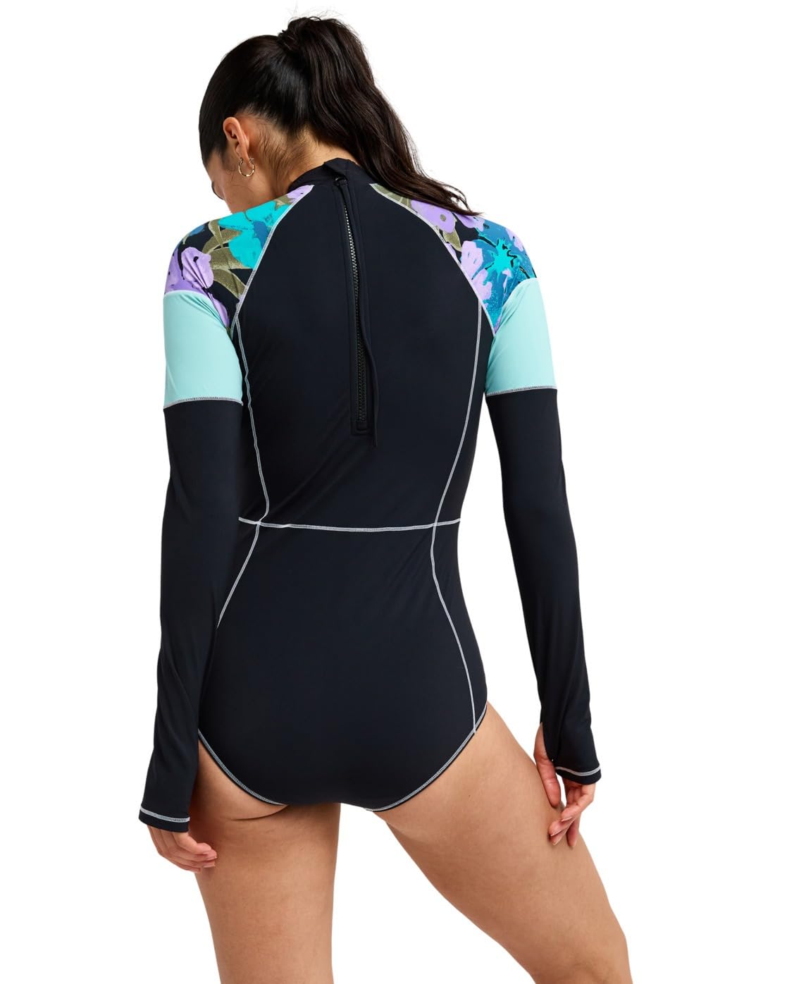 Roxy 2026 Donna Active Maglia Lunga da Nuoto Tutta in Uno ERJWR03944 - Viola Golden Gal S