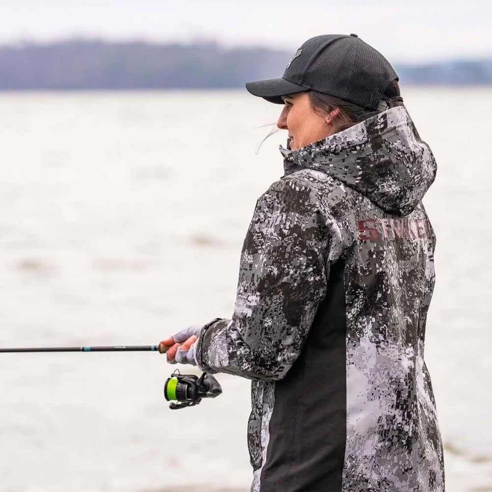 Striker Women's Adrenaline Durable Breathable Waterproof Outdoor Fishing Rain Jacket with Adjustable Hood