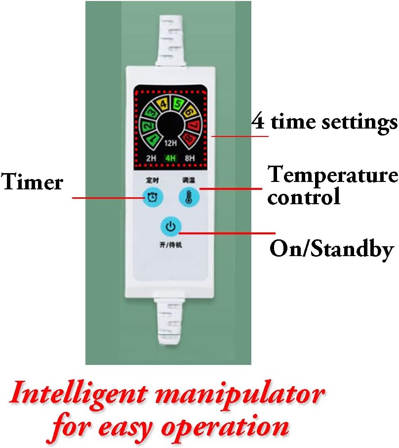 review ZHULIN Weighted Heated Blanket Heated Blanket Twin Electric Blanket Full Size with 4-8 Heating Levels & 4 Time Settings with Auto Shut Off Electric Heated