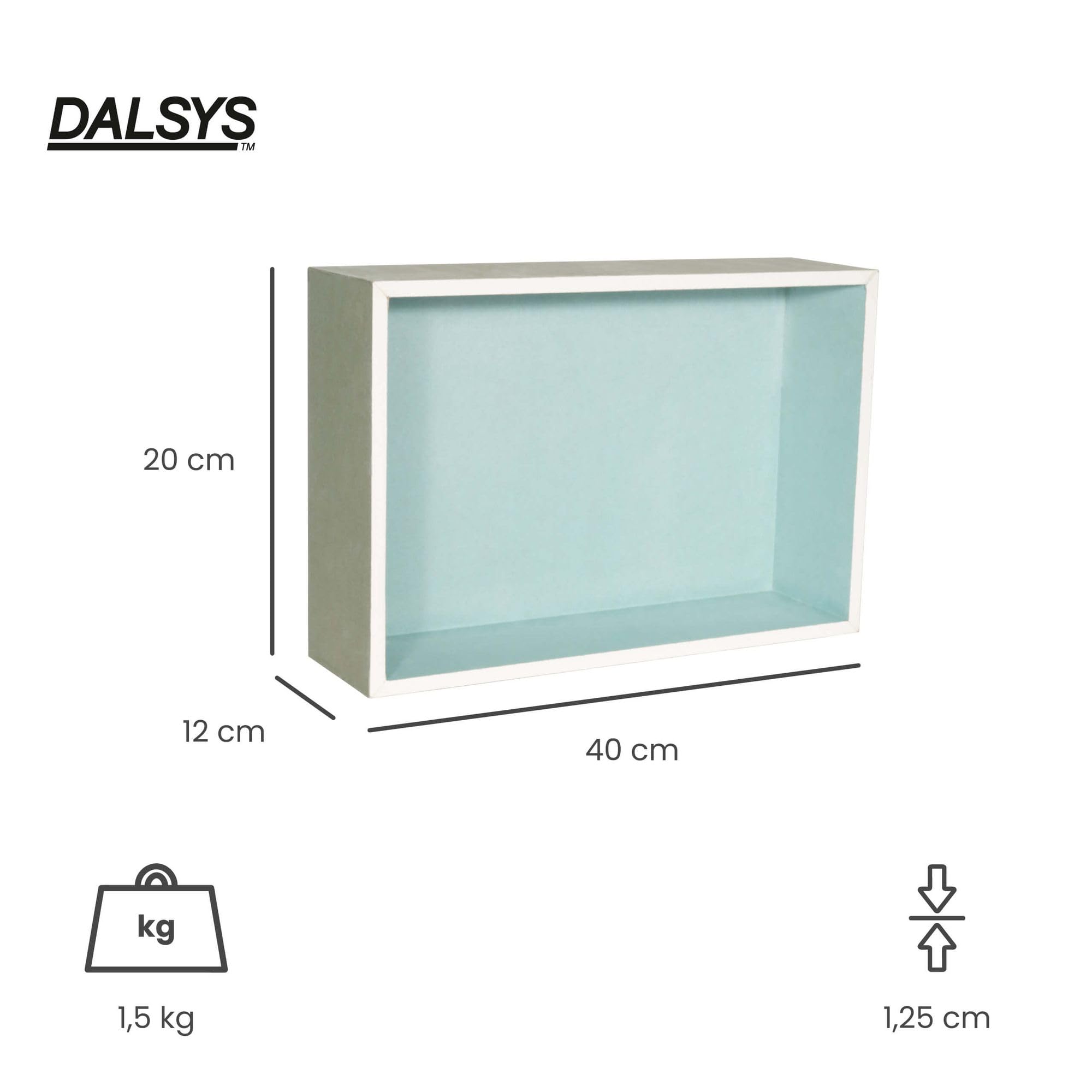 Wandnische Dusche 20 x 40 x 12cm befliesbar – einbaufertige imprägnierte Gipskarton-Duschnische für Bad und Wohnräume