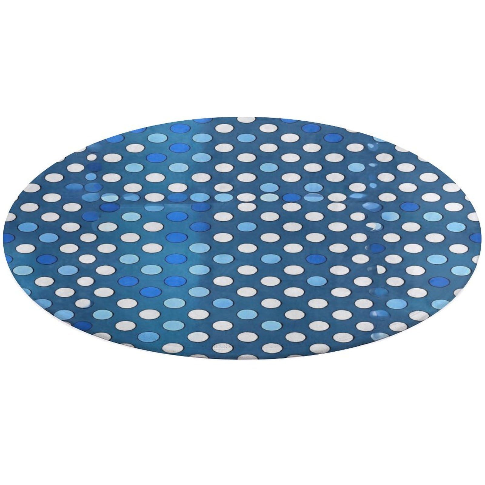 Tapis de porte rond antidérapant doux pour créer un nid douillet