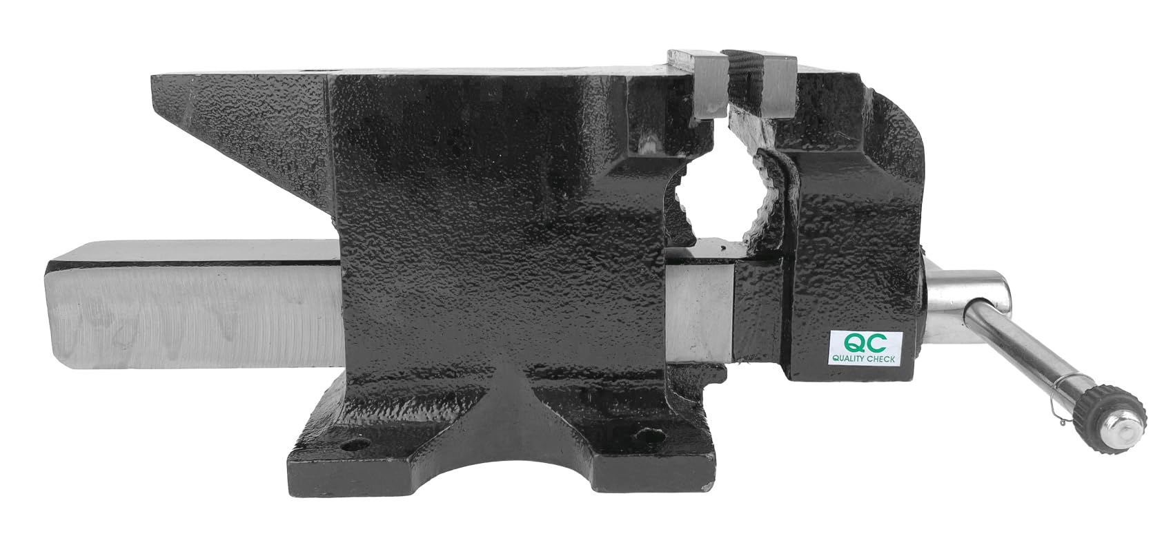 WELDINGER Schraubboss Kombination aus Ganzstahl-Schraubstock und Amboss 100 mm Backenbreite Rohrspannbacken