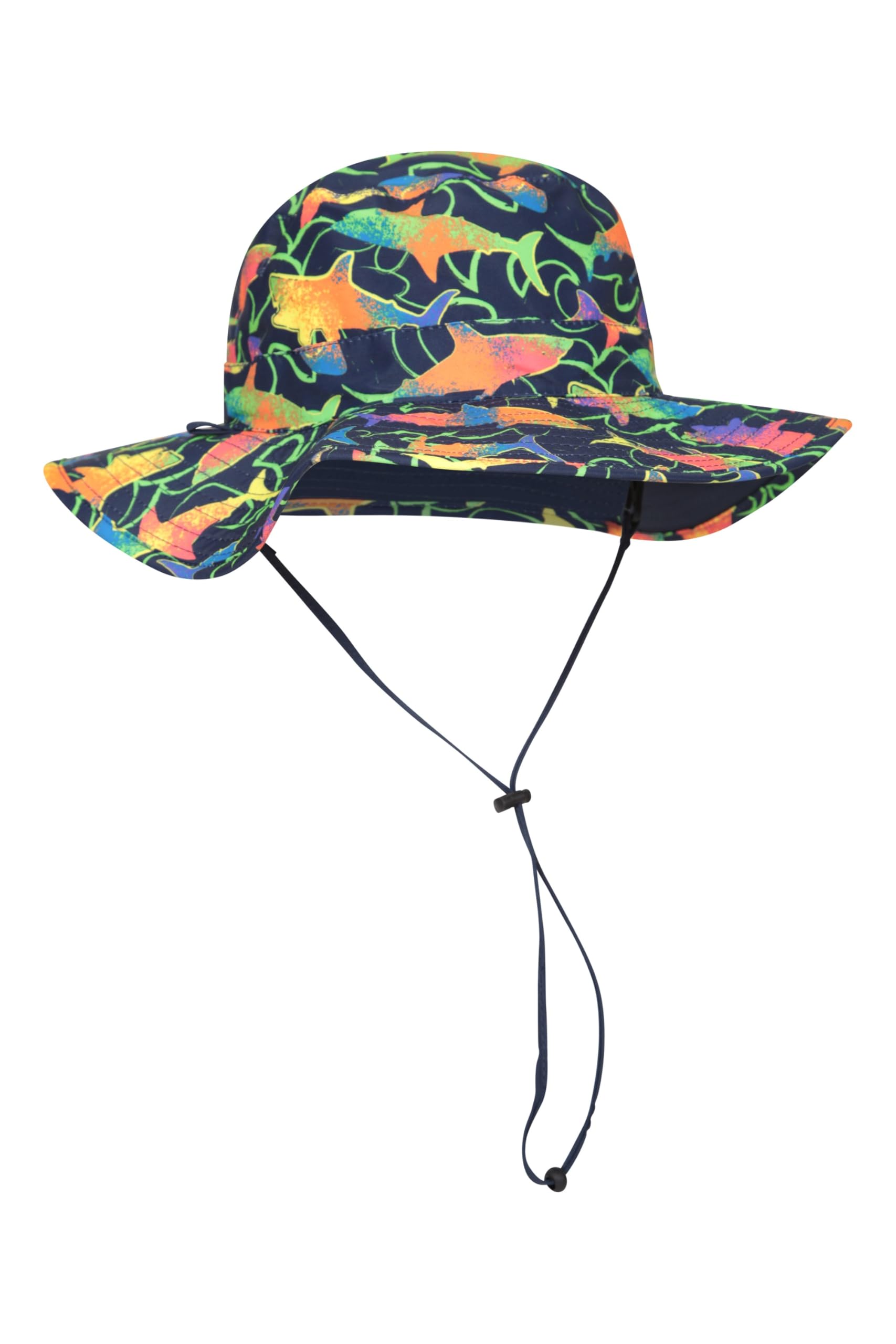 Mountain Warehouse Printed Kids Reversible Water-Resistant Sun Hat Navy L