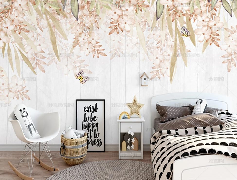 Papier peint intissé fleurs de cerisiers pour masquer les défauts - 2