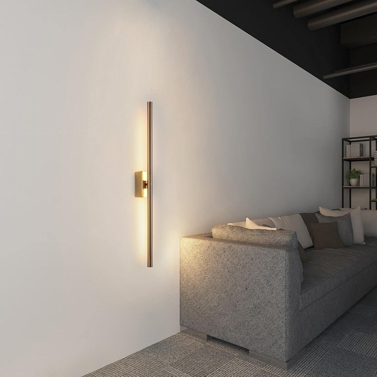 ASerZenith Wall Lamp Led Wall Light Indoor Decor Long Strip Gold Mirror Bedroom Bedside Sconce Minimalist Dining Fixture Lighting Lamp