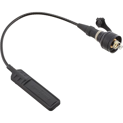 Surefire Mil-Spec Rear Switch-Socket Assembly for Scoutlight Weaponlights, Includes UE07 Tape Switch, Black