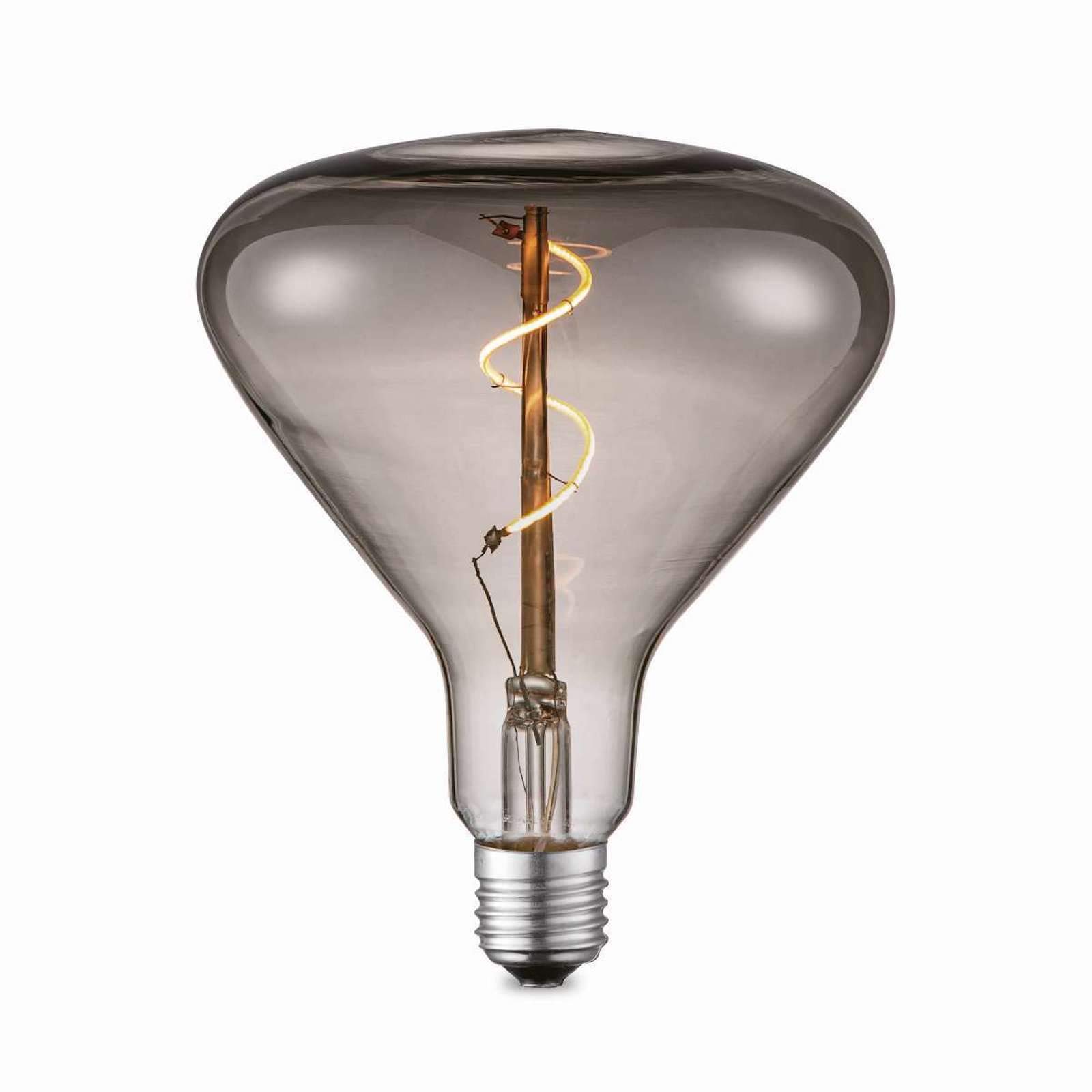 Żarówka LED E27 w kształcie lejka dym