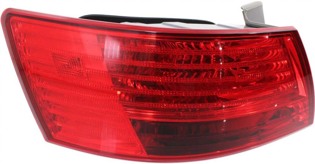 CarLights360 For Hyundai Sonata 2008 2009 2010 Tail Light Assembly on Body Driver Side | HY2804115 | 92401-0A500