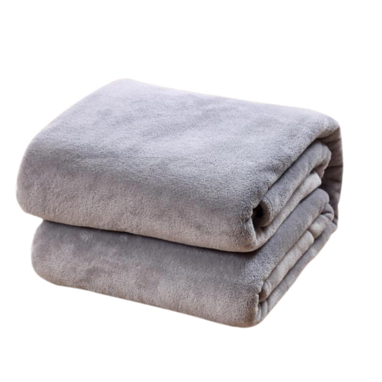 Couverture polaire haut de gamme flanelle Cabilock drap de lit chaud 120x200 cm gris