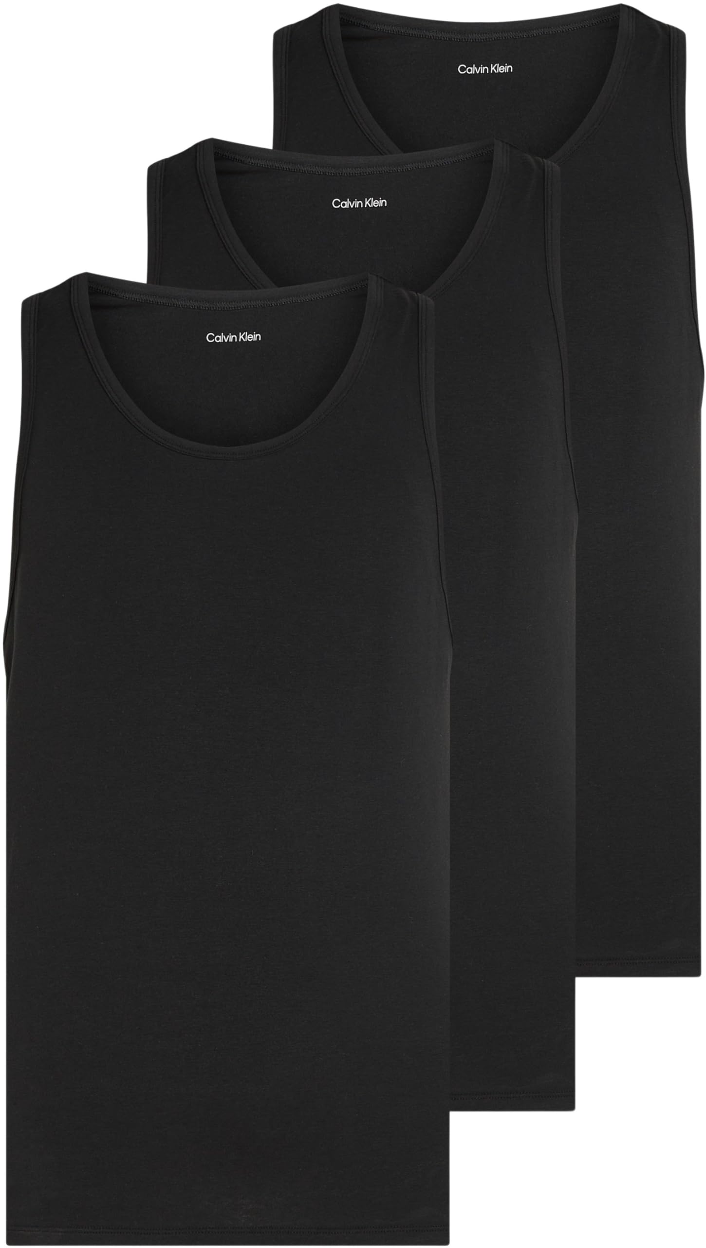 Calvin Klein Herren 3er Pack Tank Tops mit Rundhalsausschnitt