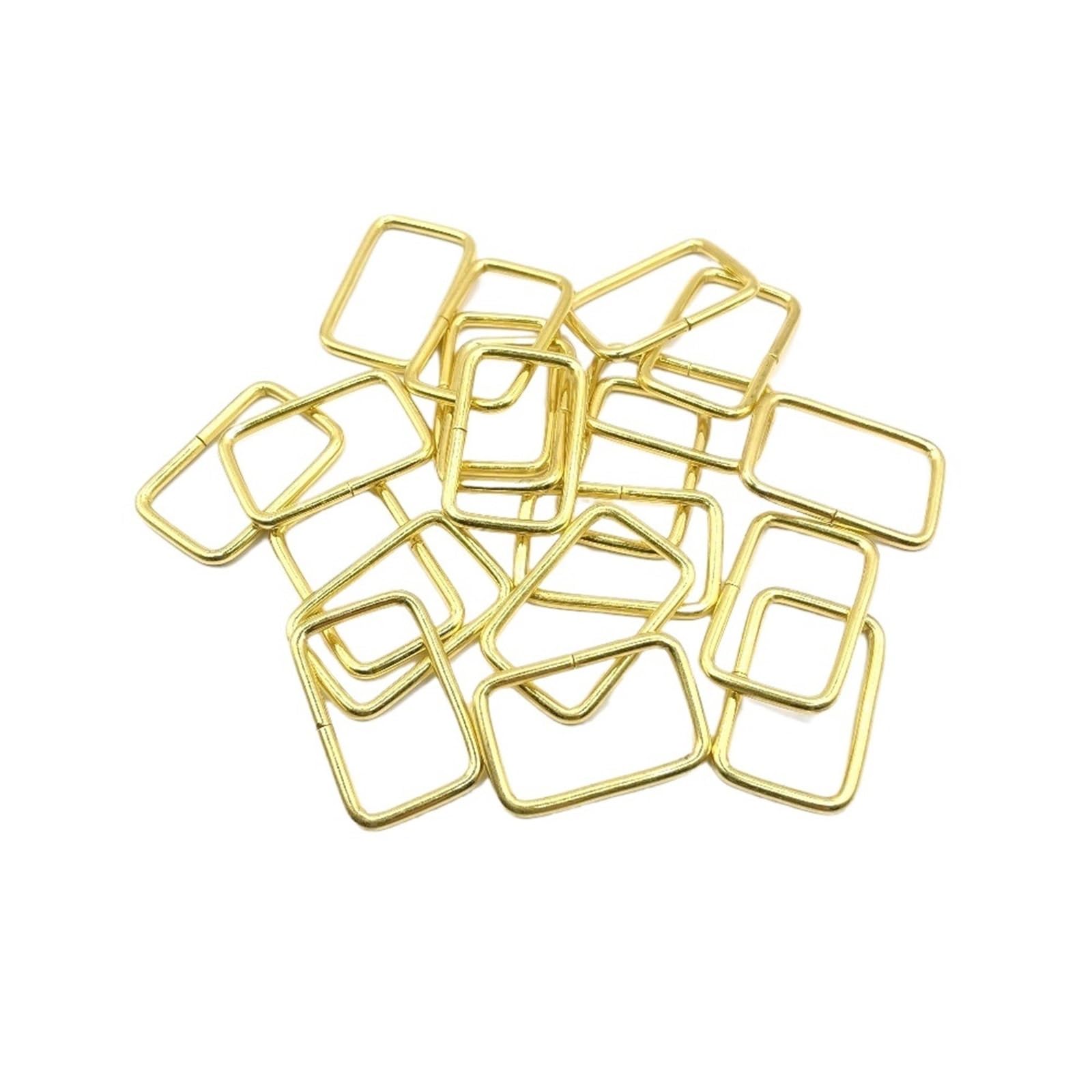 Hebilla Deslizante Hebilla de anillo rectangular metal 10-38 mm, 20 unidades, for cinturón, mochila, correa, bolso, accesorios bricolaje Para CinturóN
