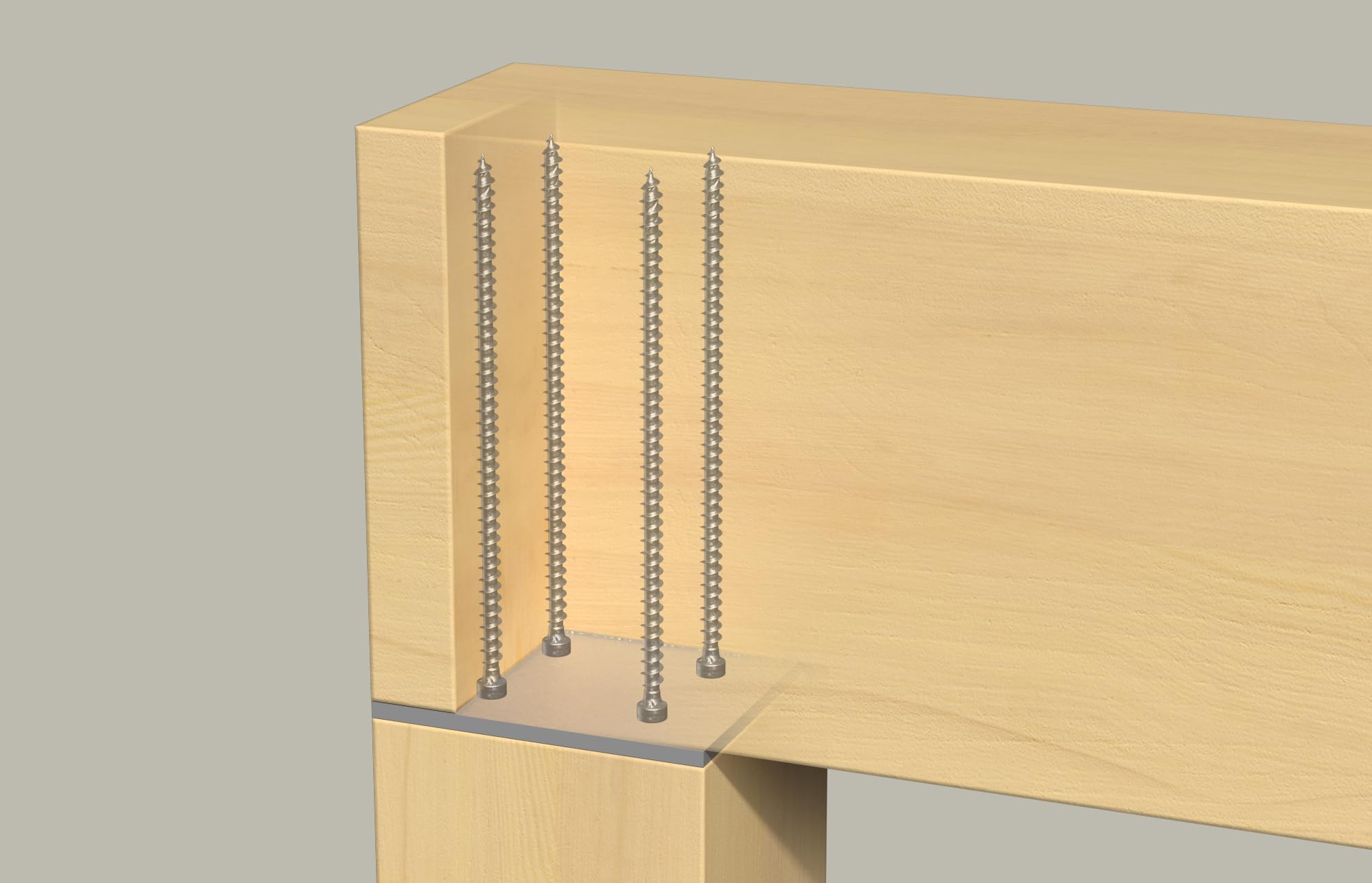 Fischer Viti per Legno e Costruzioni PowerFull II CHTF 10,0x400, Filetto Totale, Testa Cilindrica, Impronta Torx, Zincata Bianca, 25 Pz, 562975