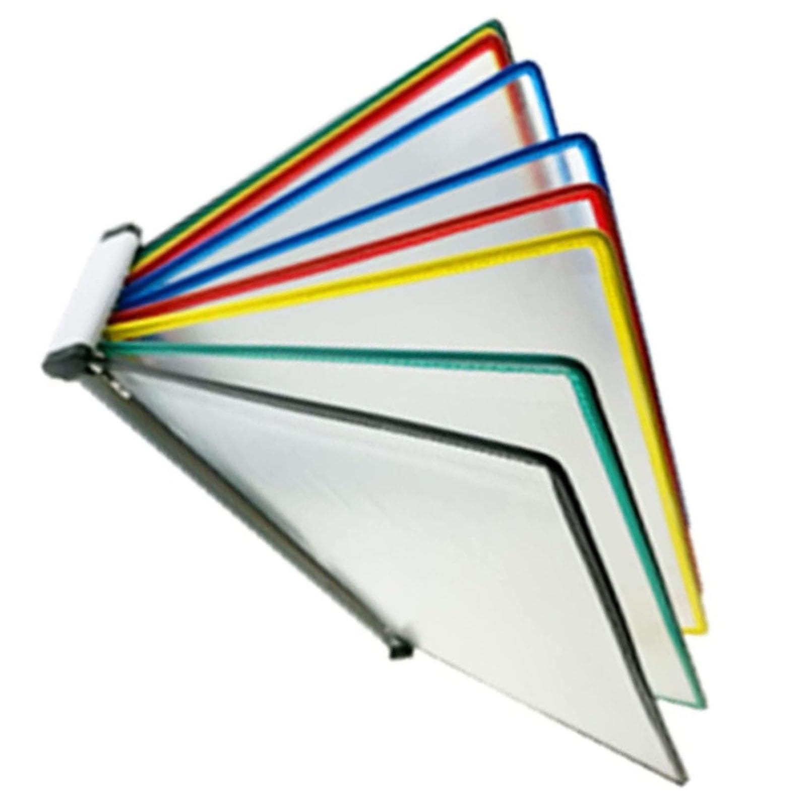 OLSKFUH Folders, Metal Desktop Flip Display Folder, 10 Display Pockets, 20 Sheet Capacity, Desktop Reference Organizer, For Office/Home Storing And Displaying A4 Documents,