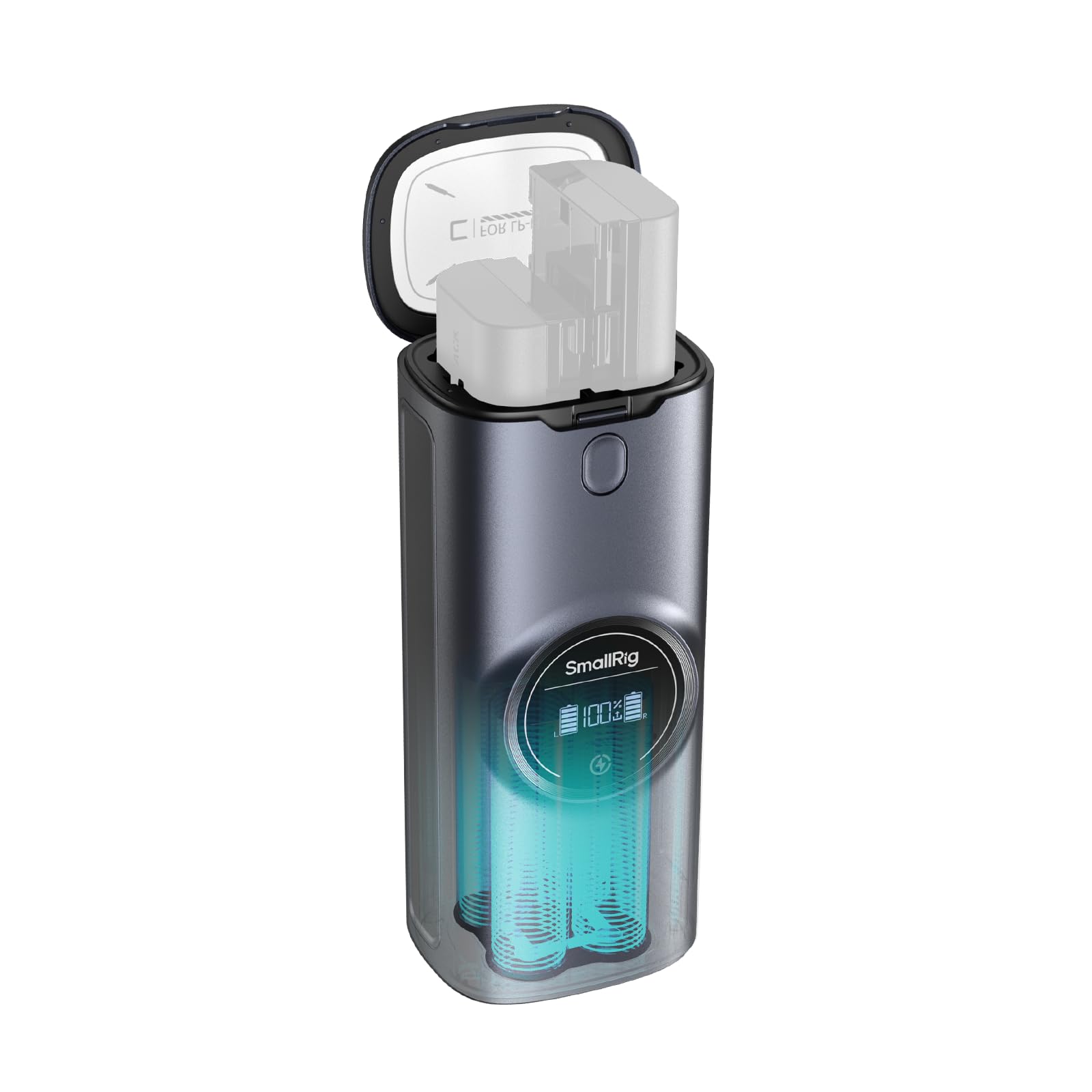 SMALLRIG LP-E6P Powerbank für Canon-Kameras, integrierte 13600-mAh-LG-Zellen, 36-W-Doppelladefunktion, HD-Display, für Canon EOS R6 Mark III/II, R5 Mark II, C50, R5, R6, R7, 5D Mark II - 5108
