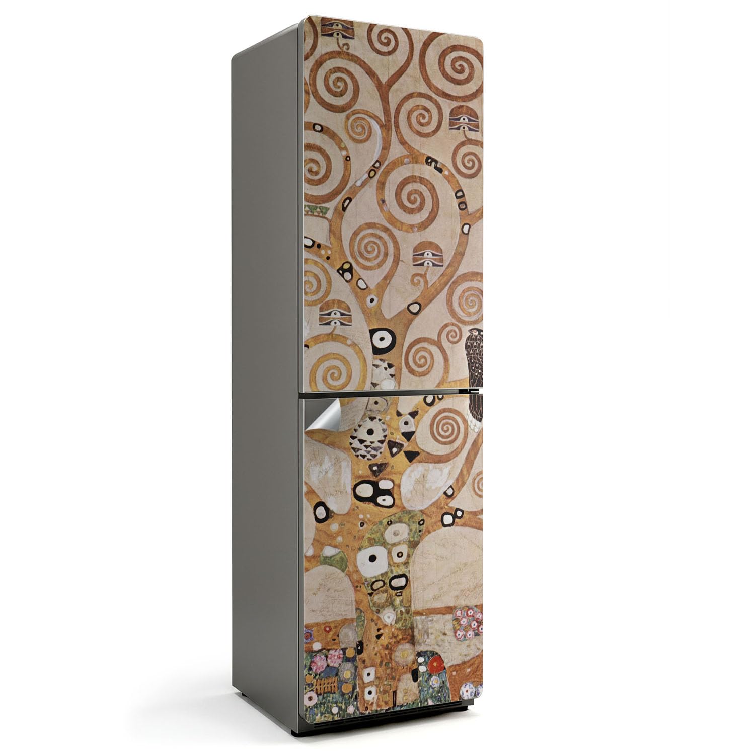 Stickers pour réfrigérateur 60x205 cm arbre de gustav klimt autocollant de cuisine
