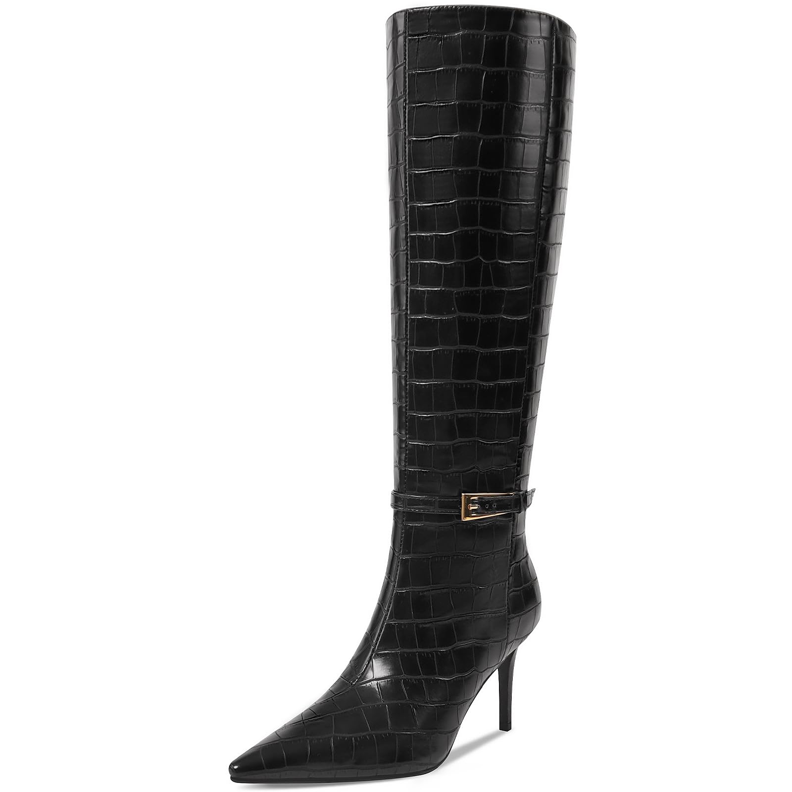 Knee High Stiletto Heel Boots