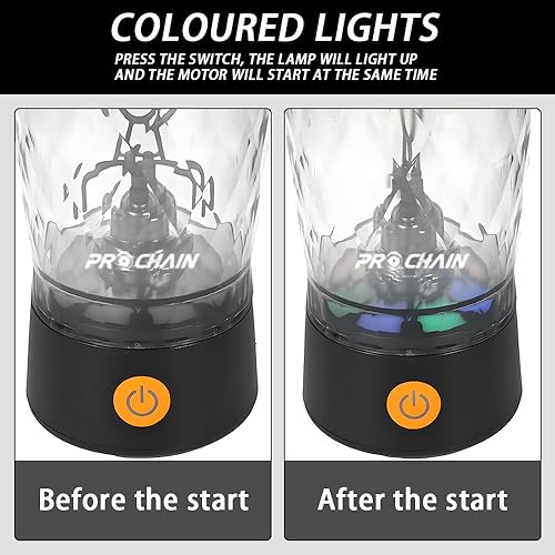 Miniatura 7 de Botella mezcladora eléctrica de proteínas, taza mezcladora recargable por USB, mezclador de bebidas de agua, botellas portátiles para gimnasio y