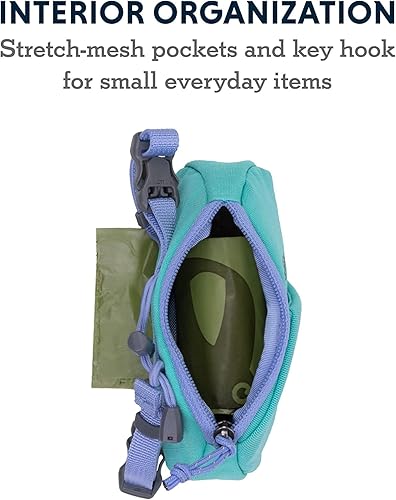 Miniatura 5 de Ruffwear, Stash Bag - Mini soporte para bolsa de excremento de perro, bolsa compacta para correa con 2 correas, bolsillo con cremallera para rollo