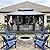 PURPLE LEAF 12' X 16' Permanent Hardtop Gazebo Outdoor Aluminum Gazebo with Heavy Duty Galvanized Steel Double Roof for Patio Lawn Garden Aluminum with Netting and Curtains Grey