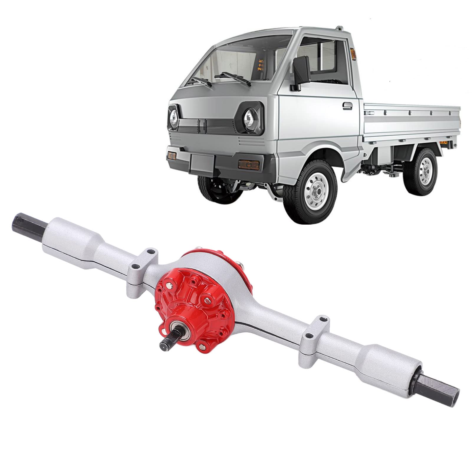 Hinterachse Für WPL D12 RC Auto – Alu-Kupfer Upgrade, Robust & Präzise