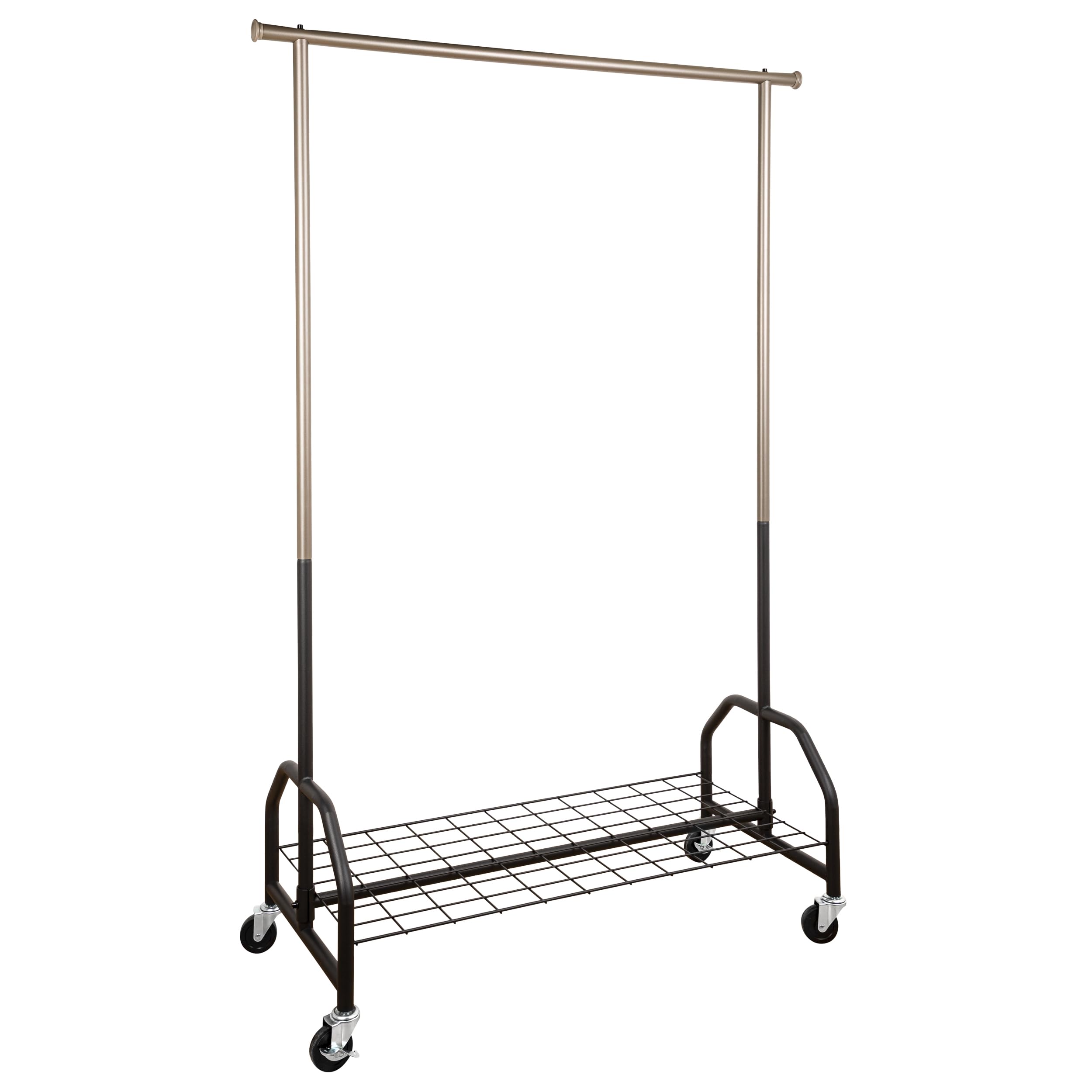 ONVAYA Kleiderständer mit Abdeckung | hohe Traglast | stabil | mit Rollen und Ablagefach | Abdeckhülle | Schwerlast | bis 100 kg | Metall/Kunststoff | anthrazit | 120 x 50 x 180 cm