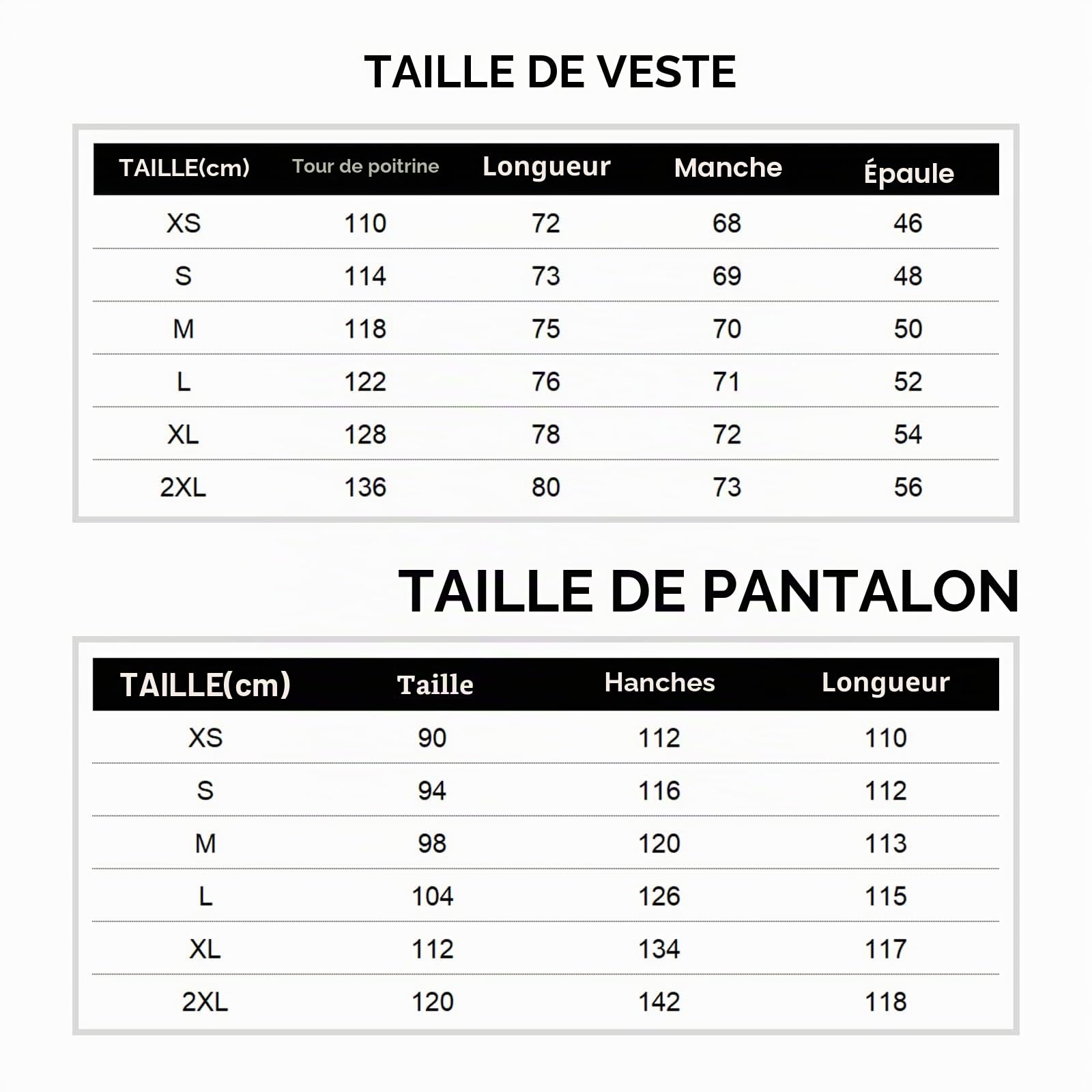 HOTIAN Ensemble veste et pantalon de ski pour homme Combinaison de neige chaude Imperméable Coupe-vent